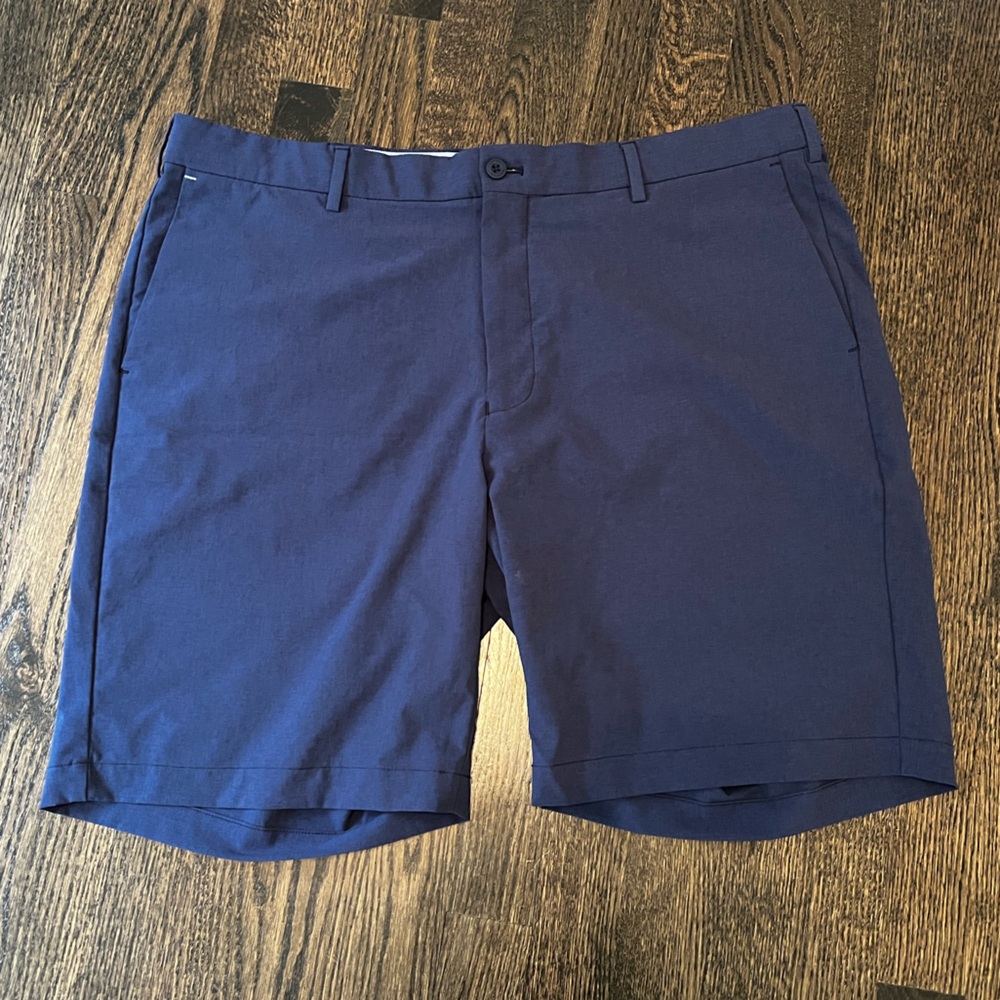 Peter Millar Men's Dark Blue Performance Golf Shorts